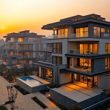 modern-luxury-homes-with-pool-paved-walkway-set-against-sunset-sky_555601-24705